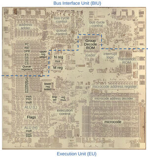 Reverse-engineering the register codes for the 8086 processor's microcode