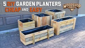 5 DIY Garden Planters - Cheap, Easy, Fast