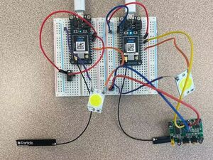 Motion Activated Light Communication Device