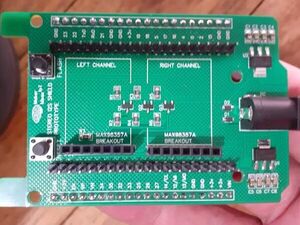 Stereo I2S Shield for ESP32-S Dev Board