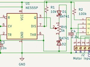 555 Timer Brushless DC Motor Driver Board